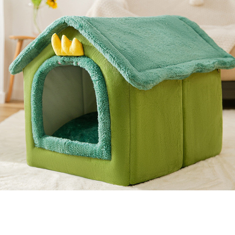 Foldable Dog House Pet Cat Bed Winter