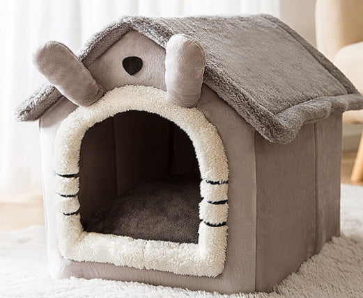 Foldable Dog House Pet Cat Bed Winter