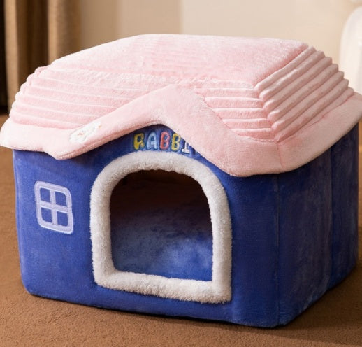 Foldable Dog House Pet Cat Bed Winter