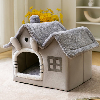 Foldable Dog House Pet Cat Bed Winter