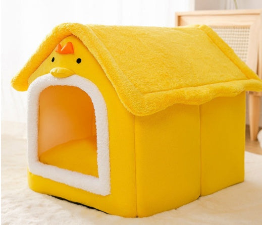 Foldable Dog House Pet Cat Bed Winter