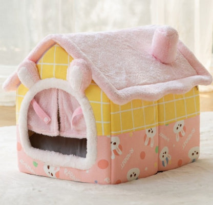 Foldable Dog House Pet Cat Bed Winter